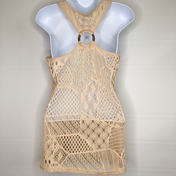🏝 Coverup Crochet  Racerback Tank Small - Picture 6 of 6